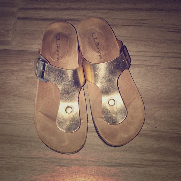 Chinese Laundry Shoes - Gold sandals